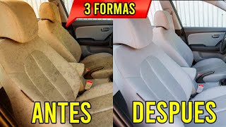 Limpiar la tapicería del coche con bicarbonato de sodio