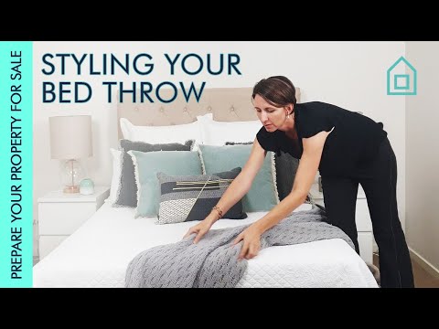Styling your bed throw | Prepare your Property for