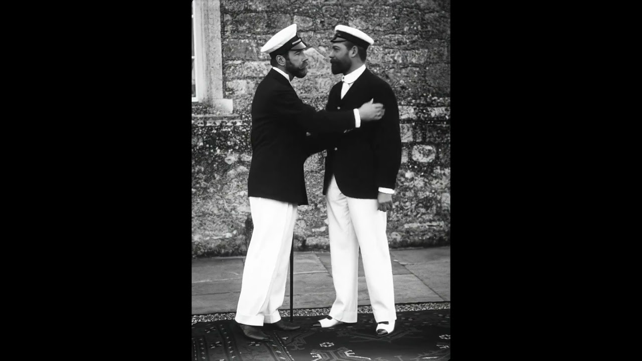 King George V and Tsar Nicholas II (Early 1900s) Monarch Cousins