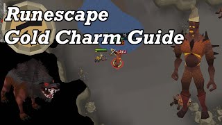 Runescape 2015 Gold Charm Collecting Guide | Hellhound and Fire Giant Fighting