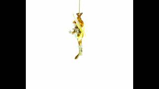 Fairy Frog with Wings - Blown Glass Christmas Ornament (CC-0791)
