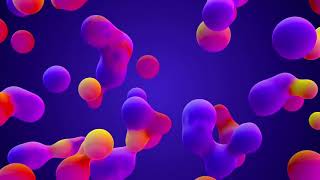 🤍ULTRA VIBERANT  4K SCREENSAVER 3 HOURS LONG  COLORFUL BUBBLES WITH PURPLE BACKROUND🤍