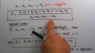 Finding Weighted Mean