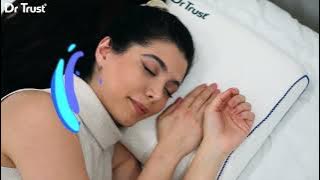 Dr Trust USA Cervical pillow for neck pain, Contoured Support, Spine & Shoulder (Memory foam) 355