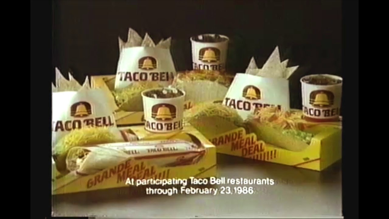 Grande Meal Deals TACO BELL 1985 YouTube