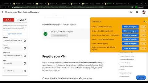 Streaming IoT Core Data to Dataprep