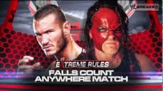WWE Exteme Rules 2012 : Falls Count Anywhere Match Kane Vs Randy Orton - HD