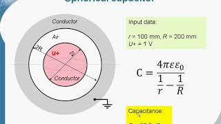 Capacitance calculation with QuickField. 3D electrostatics - Spherical capacitor