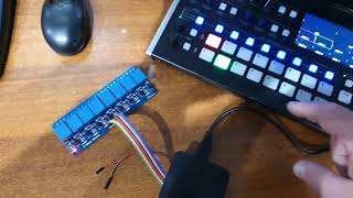 Tally light control for Roland V-8HD with Raspberry Pi