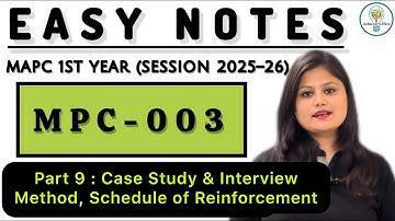 Easy Notes - Dec 25 Paper 3 Part 9 MPC003