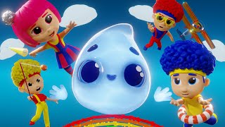 Traveling Baby Drop (Water Cycle) | D Billions Kids Songs