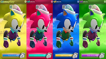 Sonic Dash - New Character ELF CLASSIC SONIC  Colors Reaction New Update  Android Gameplay