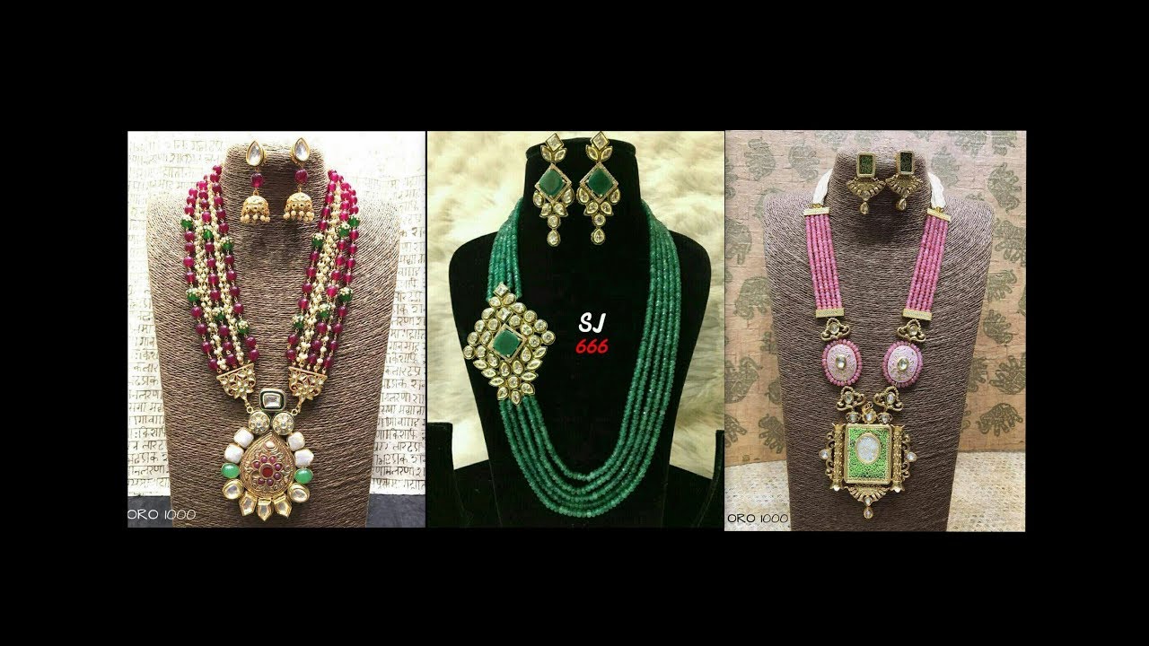 ruby beads,fancy necklace haram designs 