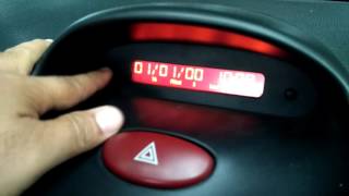 Setting jam pada mobil peugeot 206