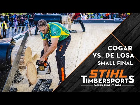 STIHL TIMBERSPORTS® World Trophy Small Final: Matt Cogar vs. Brad De Losa! 🪓