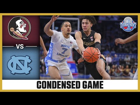 Florida State vs. North Carolina Condensed Game | 2024 ACC Men’s Basketball Tournament