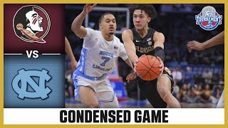 Florida State vs. North Carolina Condensed Game | 2024 ACC Men’s Basketball Tournament