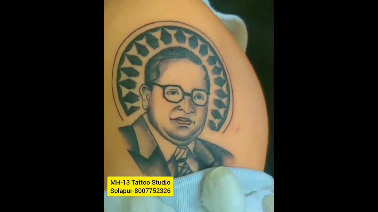 Dr.Babasaheb Ambedkar Face Tattoo Done... - AJ Tattoo Studio | Facebook