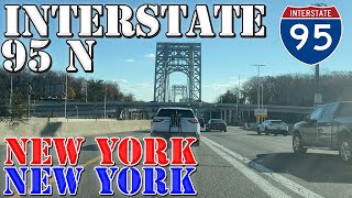 I95 North  New York City  New York  4K Highway Drive