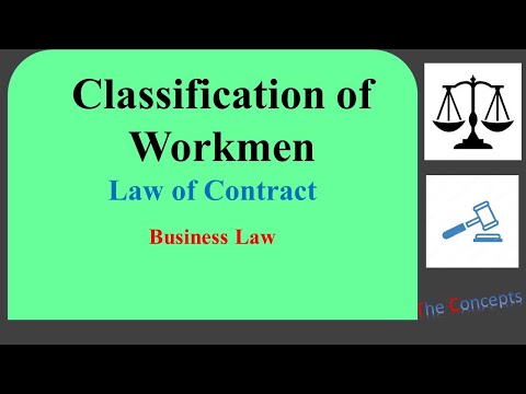Classification of workman in factory