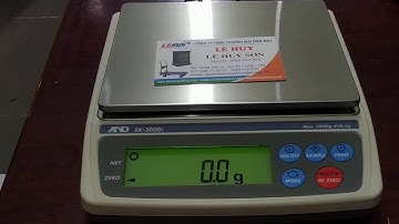 Hướng dẫn chi tiết cách hiệu chuẩn(Canlip) . Cân điện tử AND EK 1200i - EK2200i - EK 3000i