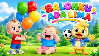 Balonku Ada Lima 🎈 | Lagu Anak Indonesia Populer | Animasi 3D Lucu dan Ceria
