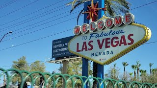 Driving on Las Vegas Strip - 8/1/2020 - From Fremont Street to Mandalay Bay, Allegiant Stadium