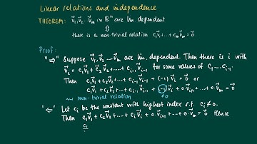 Math 2.8.3: linear relations theorem proof