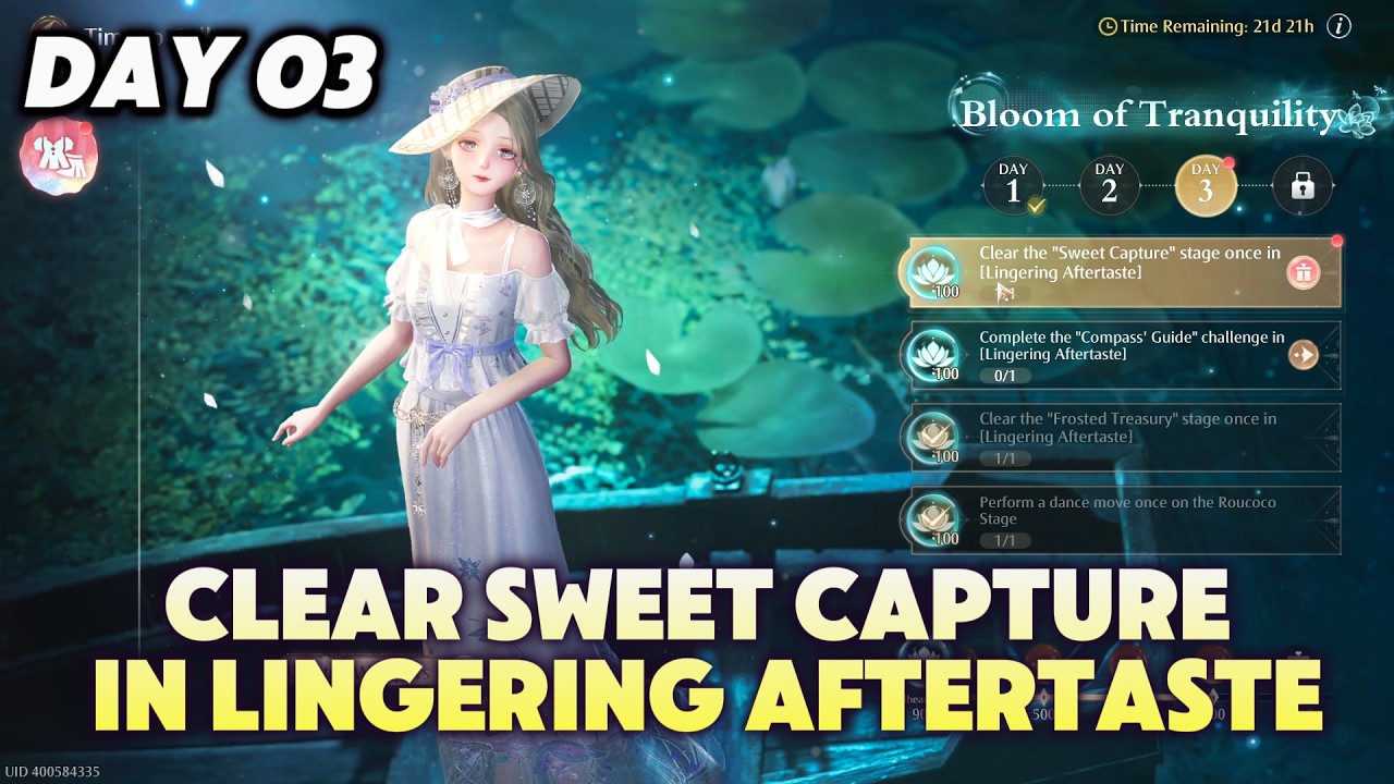 Clear the Sweet Capture stage once in Lingering Aftertaste | Infinity Nikki