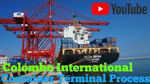 Quay Gantry Crane Operation ( Container Discharging ) at Colombo International Container Terminal