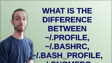 Unix: What is the difference between ~/.profile, ~/.bashrc, ~/.bash_profile, ~/.gnomerc, /etc/bas...