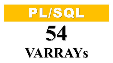 PL/SQL tutorial 54: PL/SQL VARRAYs in Oracle Database by Manish Sharma