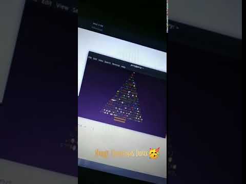 Christmas tree in python - YouTube