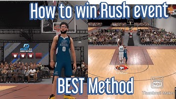 HOW TO WIN 1V1 RUSH EVENT NBA 2k20 BEST METHOD!!! 100% WORKS #AceTheNation