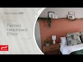 Diy painted faux headboard effect with plascon paint expert  diy with elle