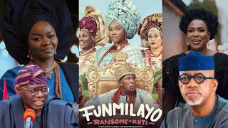 SEE WHAT HAPPEN MOMENT GOVERNOR SANWOOLU, DAPO ABIODUN,ACTORS STORM FUNMILAYO RANSOM KUTI PREMIERE