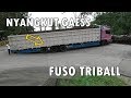 TRUK FUSO MODIF TRIBALL NYANGKUT DI SITINJAU LAUIK