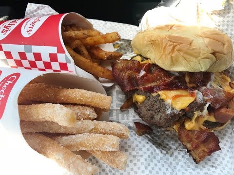 Rally’s Funnel Cake Fries & Baconzilla Combo Meal Review