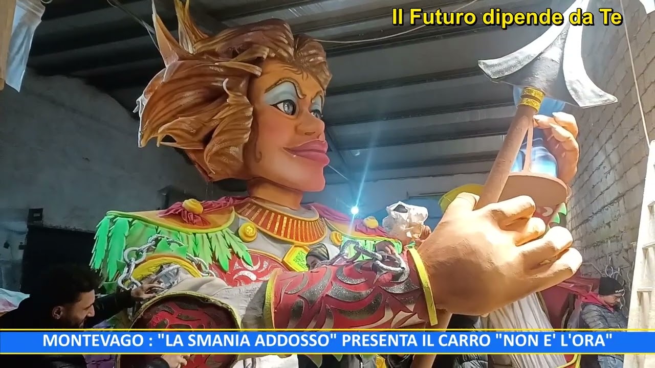 14.02.2026 MONTEVAGO – L’Associazione La Smania addosso presenta il carro “Non è l’ora”