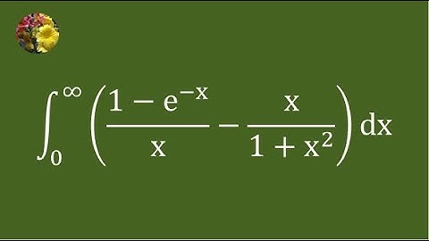 2nd simple method to evaluate the improper integral using basic techniques (Mis-2717A)