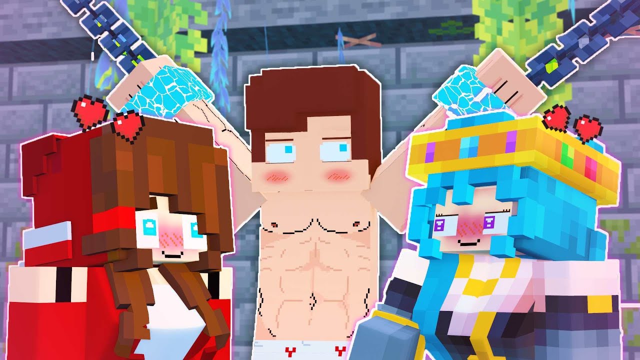 【MAIZEN】JJ was kidnapped by a cute girls?!【Minecraft Animation JJ & Mikey】