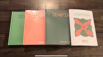 unboxing TXT the name chapter: temptation | daydream, farewell, nightmare, and lullaby versions