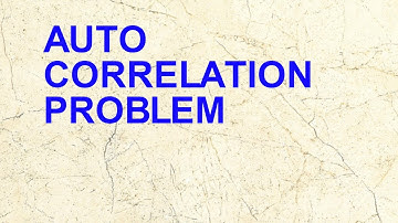 Handling Auto Correlation Problem | Durbin Watson Test
