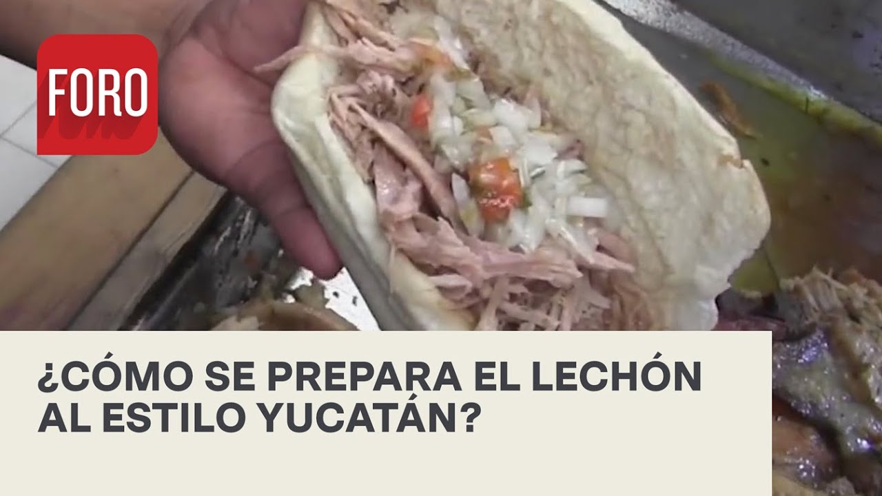 Lechón al horno, gastronomía de Yucatán - Expreso de la Mañana - YouTube