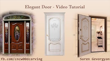 3DS MAX, ARTCAM - Elegant Door Video Tutorial - CNC W00D Carving