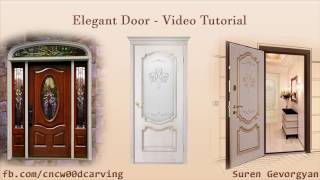 3DS MAX, ARTCAM - Elegant Door Video Tutorial - CNC W00D Carving