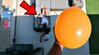 ICE WATER BALLOON PRANK ON MY MOM!!