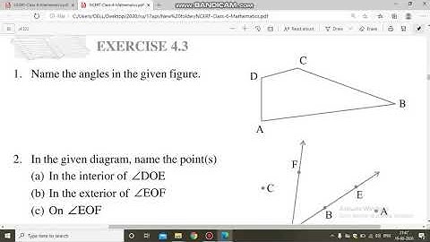 Class 6th Maths, Chapter-4 " Basic Geometrical Ideas"  Exercise-4.3 ( solution of Q1) by Vazeeha Za