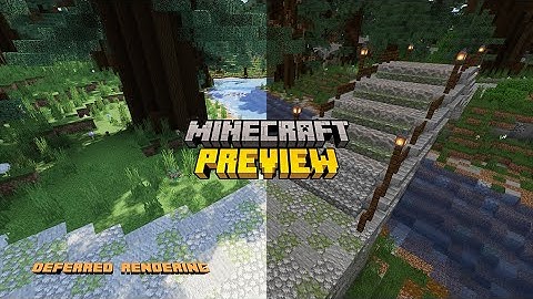 Comparing Minecraft vanilla vs the new Deferred Rendering Minecraft Beta & Preview - 1.20.30.21