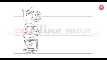 One Line Drawings: Banner Designs. Continuous line vector art animated as self-drawing line. Part 1.